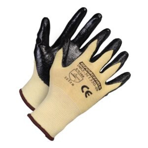 Forcefield Cut Resistant Aramid Work Gloves, Nitrile Palm Coated