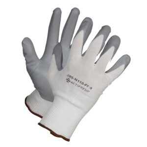 Forcefield Grey Nitrile Foam Coated, Nylon Liner, Light to Medium Duty