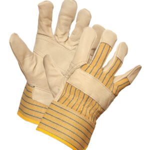 Forcefield Grain Leather Patch Palm Work Glove, Economy Grade