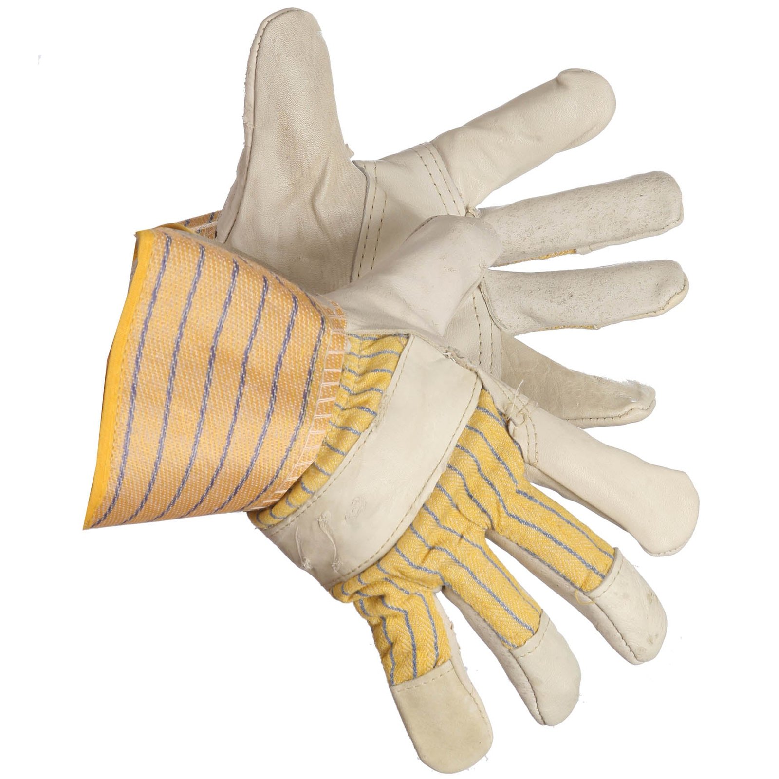 Forcefield "Jack Hammer" Grain Leather Patch Palm Work Glove, Foam and Fleece Lined
