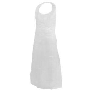 Forcefield White Disposable Polyethylene Apron (Case of 1000 Aprons)