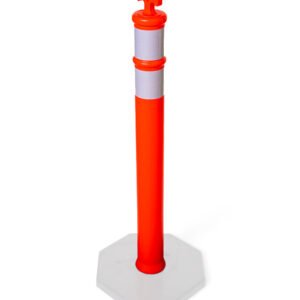 Forcefield 42" Delineator Post 2 Stripes (Pole Only)