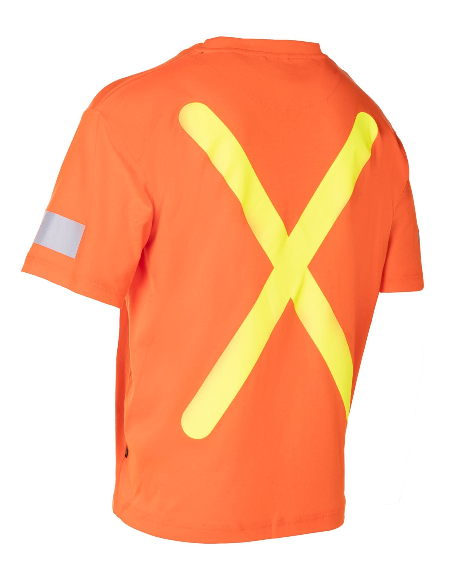 Forcefield Retro Safety Cotton Short Sleeve Tee With Reflective Arm Striping - Image 7