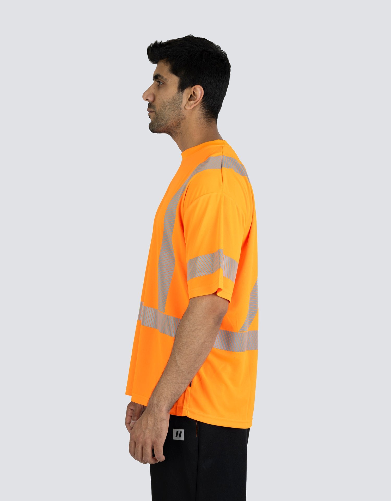 Forcefield Hi Vis Orange Crew Neck Short Sleeve Ultrasoft Technical Tee - Image 5