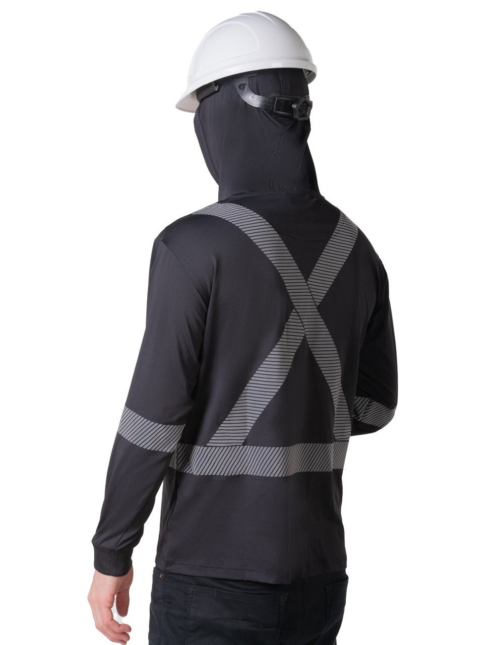 Forcefield Hooded Long Sleeve Ultrasoft Technical Tee - Image 9