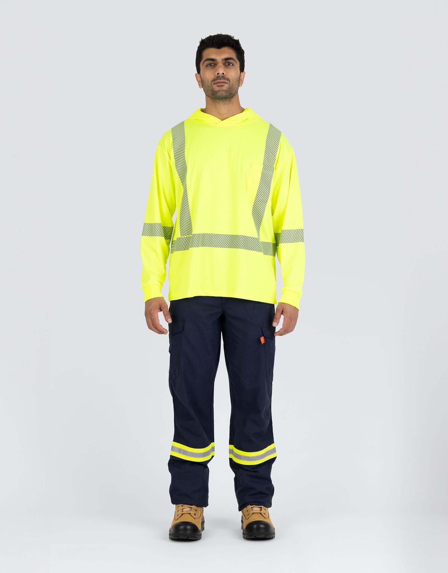 Forcefield Hooded Long Sleeve Ultrasoft Technical Tee - Image 3