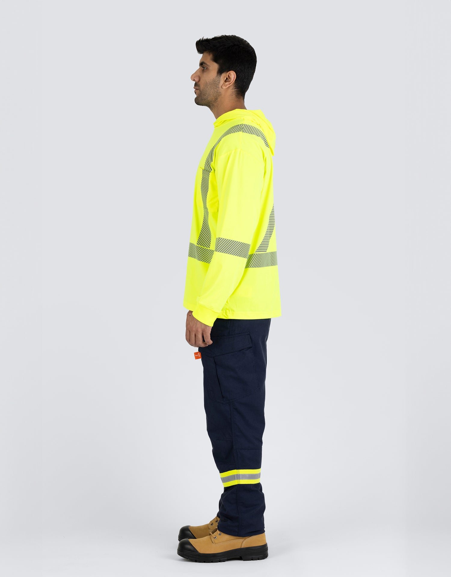 Forcefield Hooded Long Sleeve Ultrasoft Technical Tee - Image 4