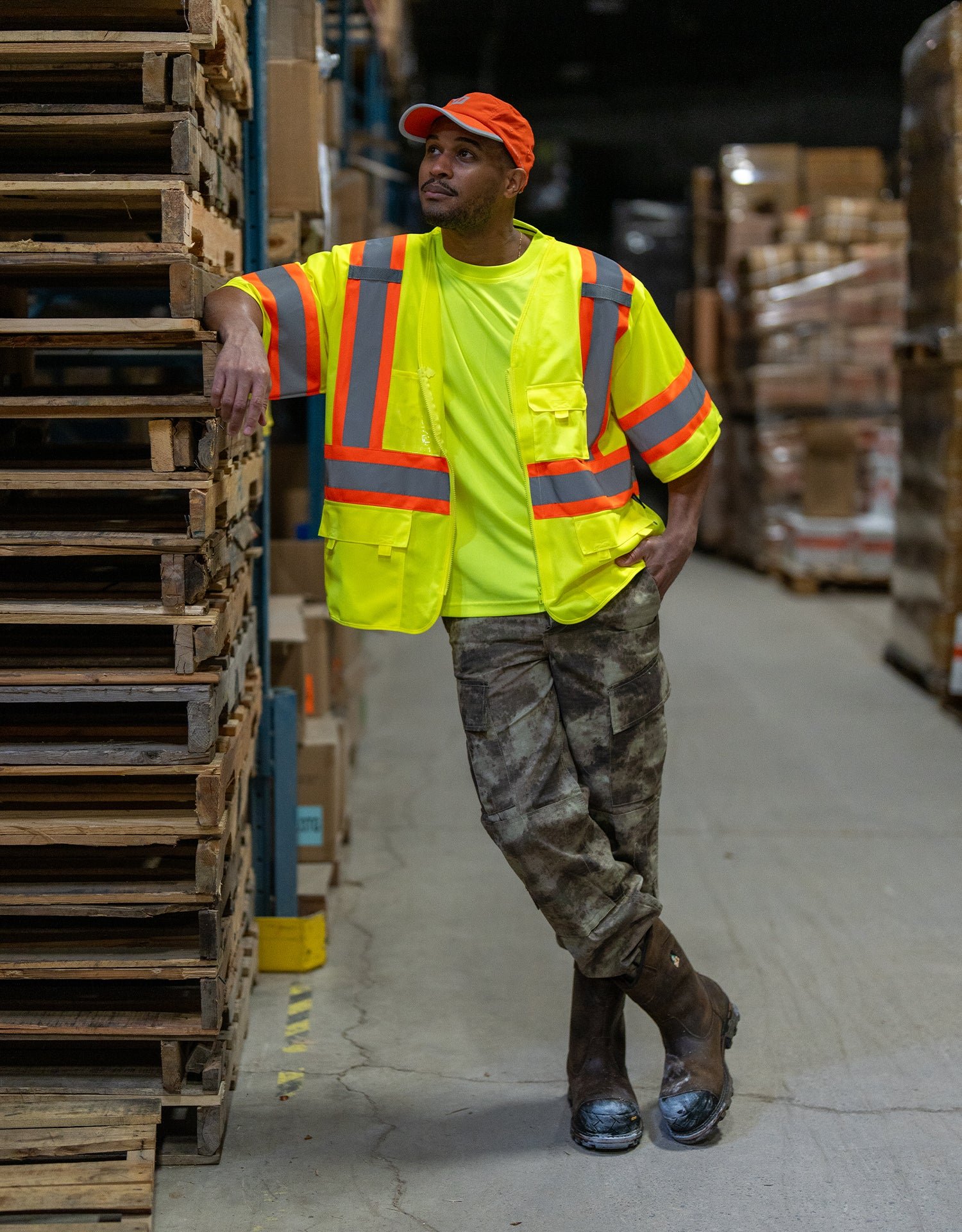 Forcefield Hybrid Traffic Vest Safety Shirt