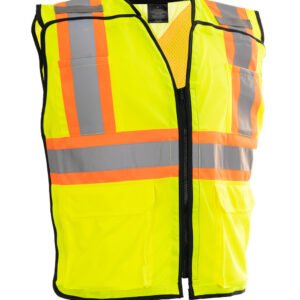 Forcefield Deluxe Zip-up Safety Vest 5 Point Tear-away