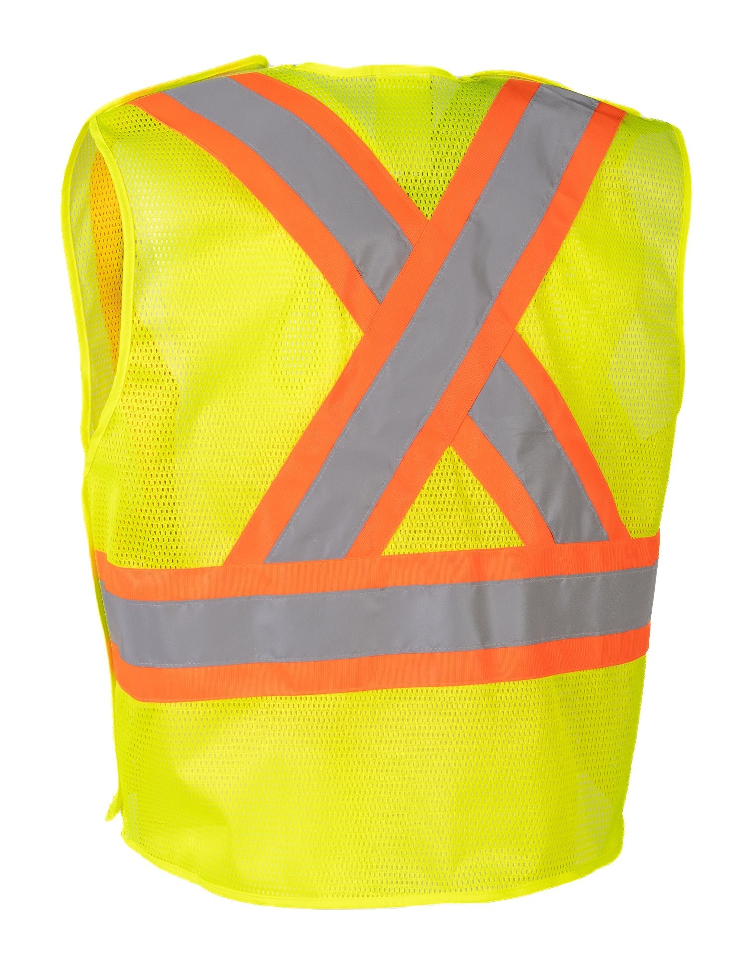 Forcefield Lightweight Polyester Mesh Safety Vest with 5-Point Tear-Away - Image 4