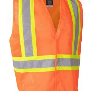 Forcefield Lightweight Polyester Mesh Safety Vest with 5-Point Tear-Away