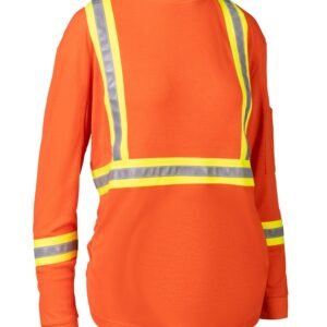Forcefield Women's Inherent Flame-Resistant 6.4oz Maternity Long Sleeve T-shirt