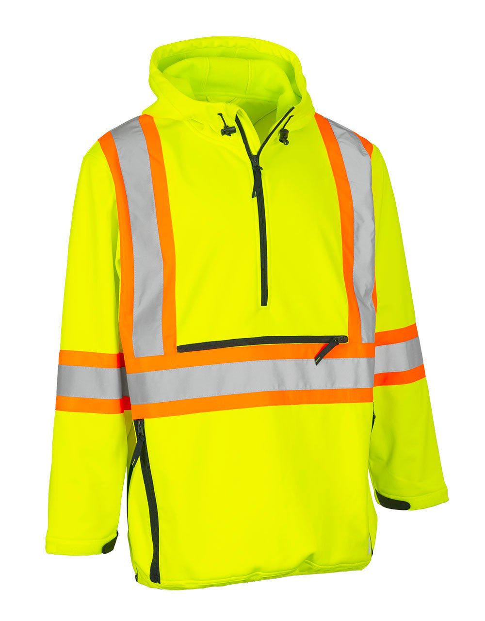 Forcefield Hi Vis Safety Anorak Pullover Softshell - Image 2