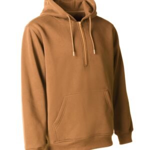 Forcefield Pullover Cotton Blend Fleece Half-Zip Hoodie