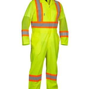 Forcefield Hi Vis Safety Flagger's Coverall, Unlined