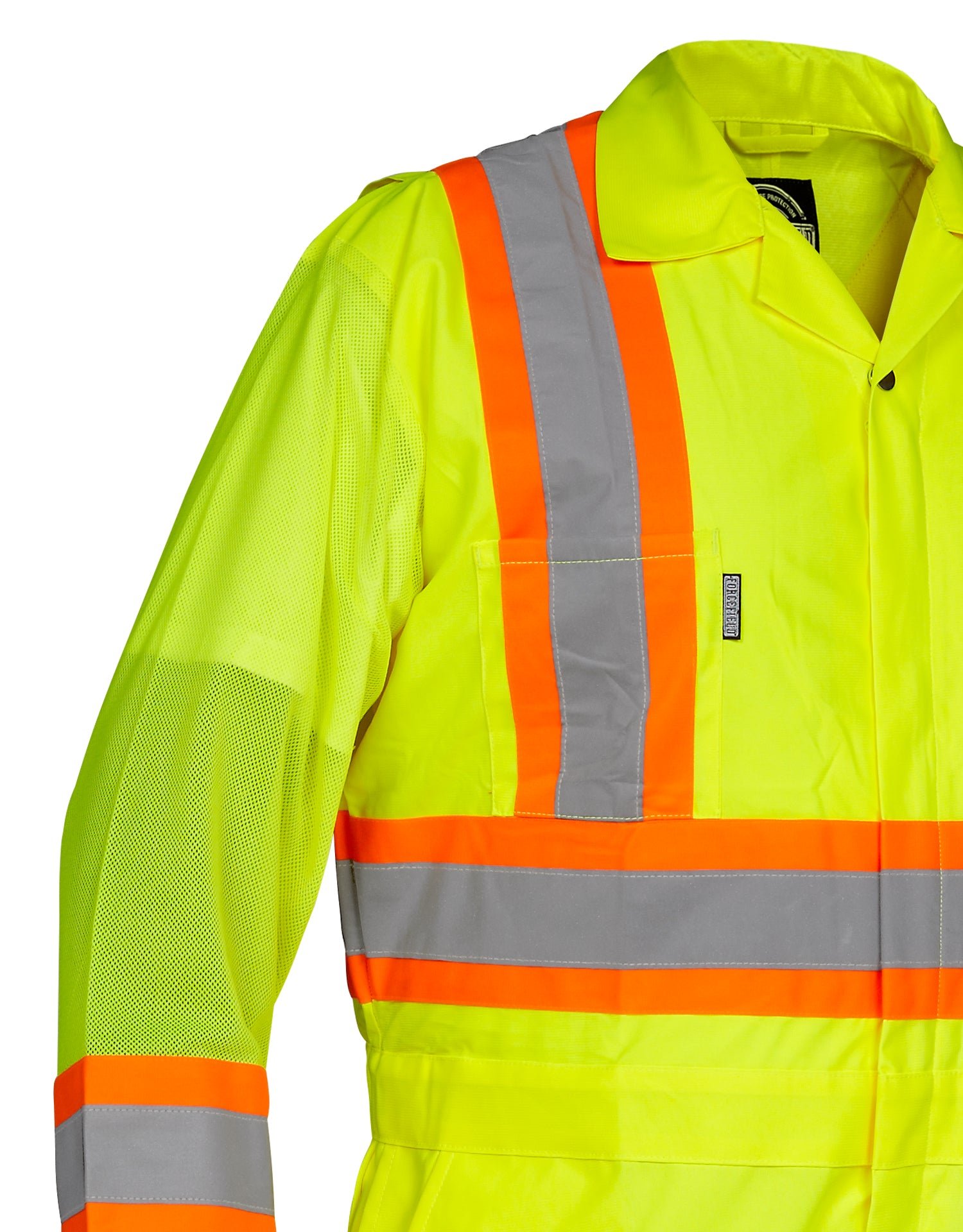 Forcefield Hi Vis Safety Flagger's Coverall, Unlined - Image 2