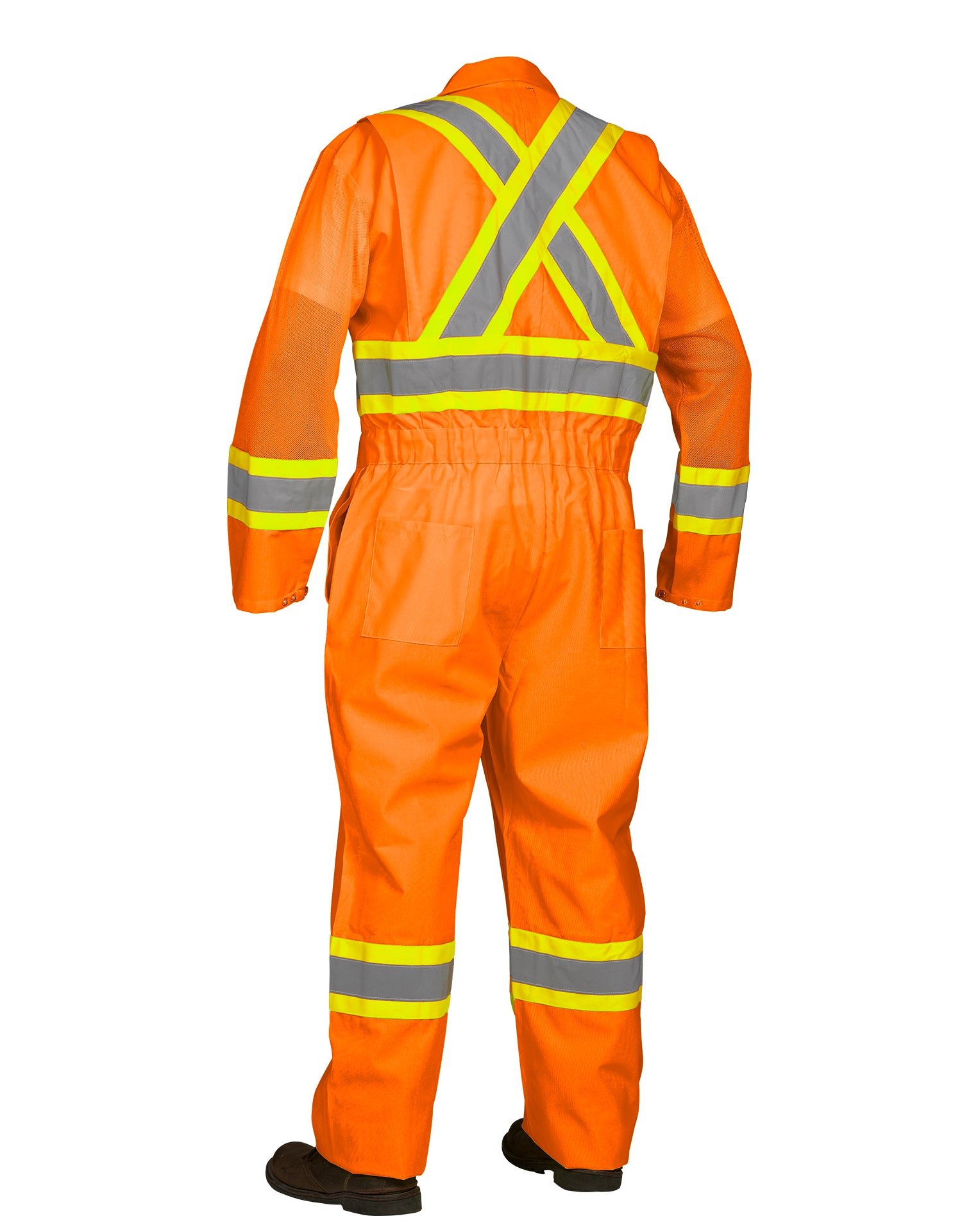 Forcefield Hi Vis Safety Flagger's Coverall, Unlined - Image 6