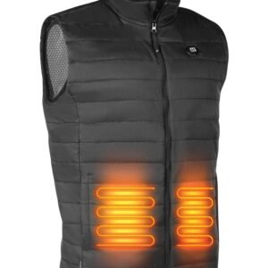 Forcefield Unisex Lightweight Heated Vest with New Graphene-Infused Inner Lining (Battery Included)