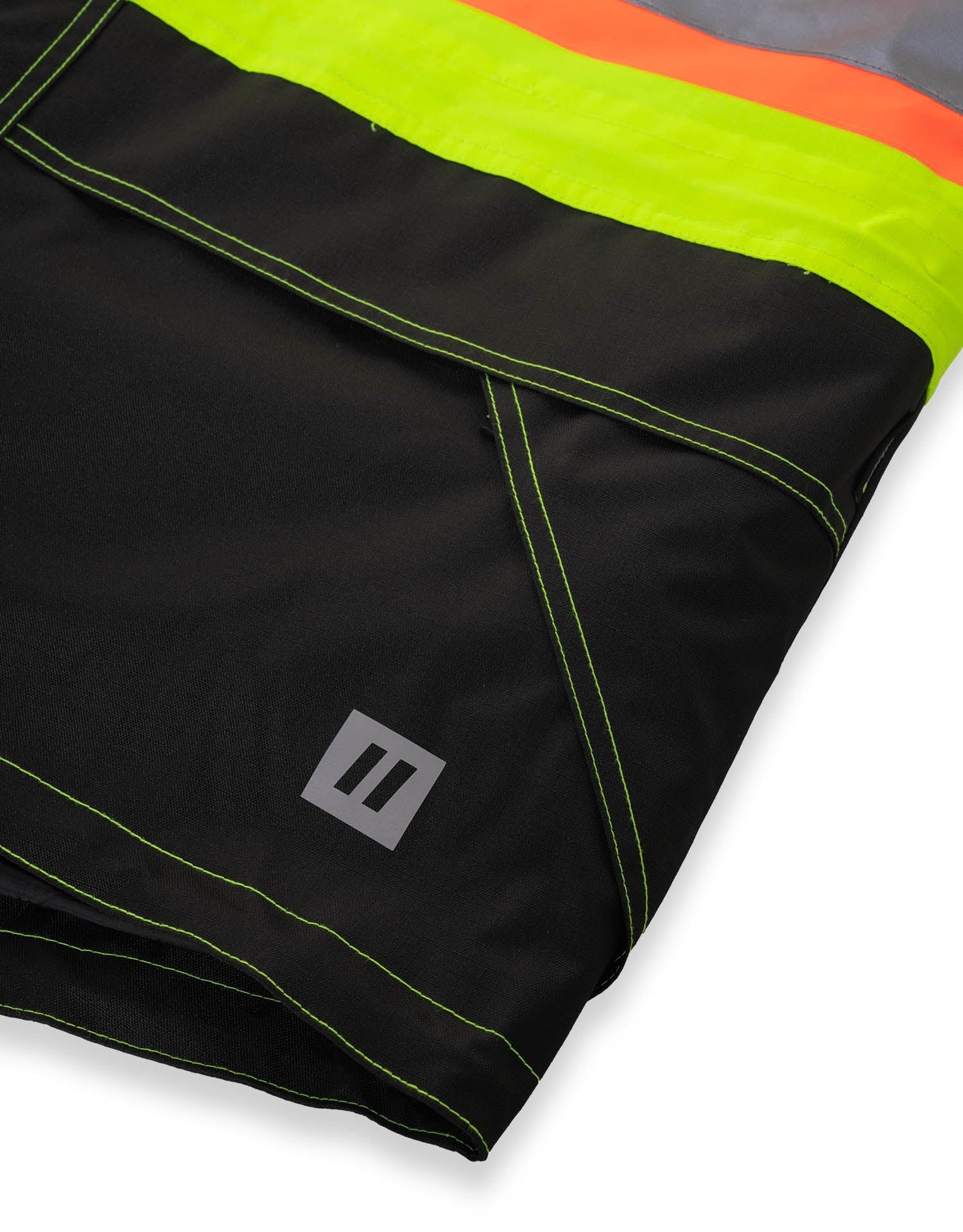 Forcefield Lime "Torngat" Premium Ripstop 4-in-1 Hi-Vis Safety Parka - Image 4