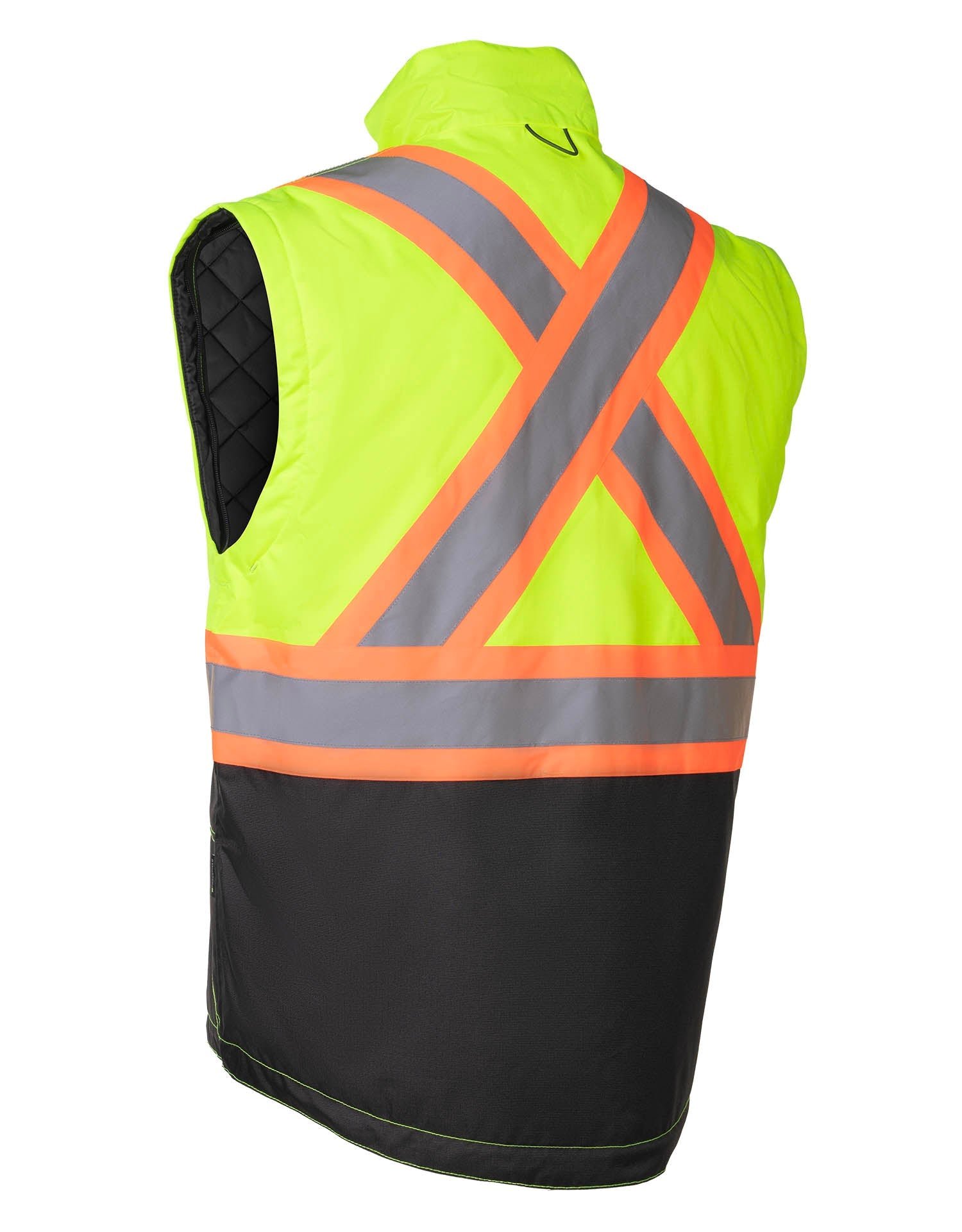 Forcefield Lime "Torngat" Premium Ripstop 4-in-1 Hi-Vis Safety Parka - Image 10
