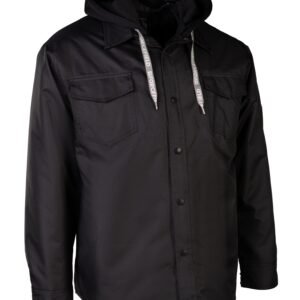 Forcefield Hoodie Shacket With Detachable Hood