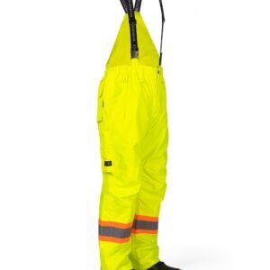 Forcefield Hi-Vis Lime Flame-Resistant (FR) Ripstop Light Weight Bib Pants