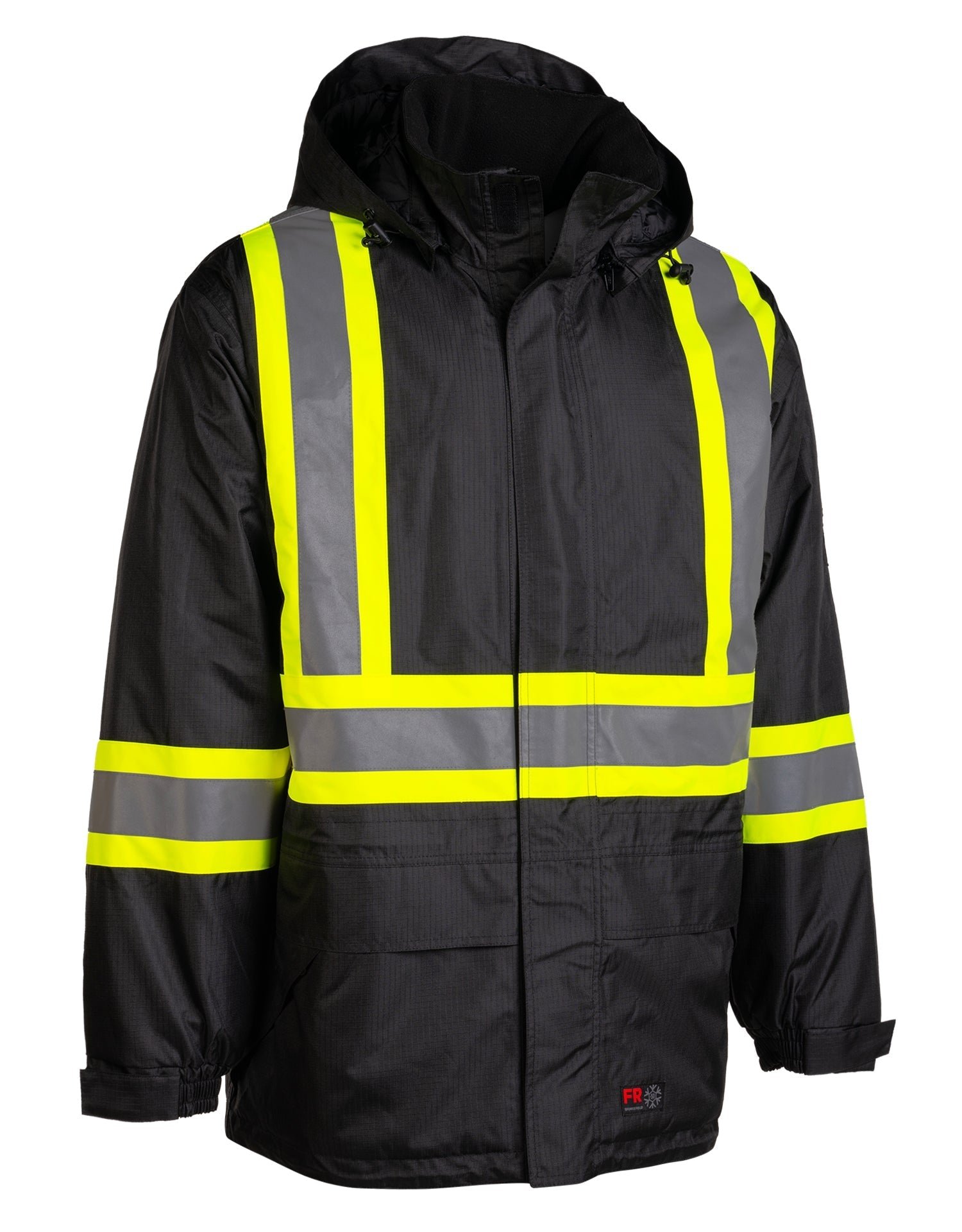 Forcefield Hi-Vis Flame-Resistant (FR) Ripstop Heavy Weight Lined Jacket - Image 2