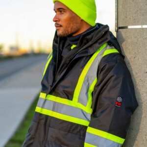 Forcefield Hi-Vis Flame-Resistant (FR) Ripstop Heavy Weight Lined Jacket