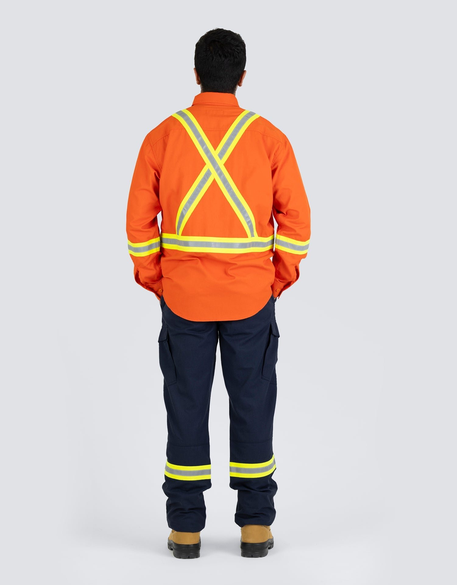 Forcefield Inherent Flame-Resistant Long Sleeve Button Down 6oz Safety Shirt - Image 7