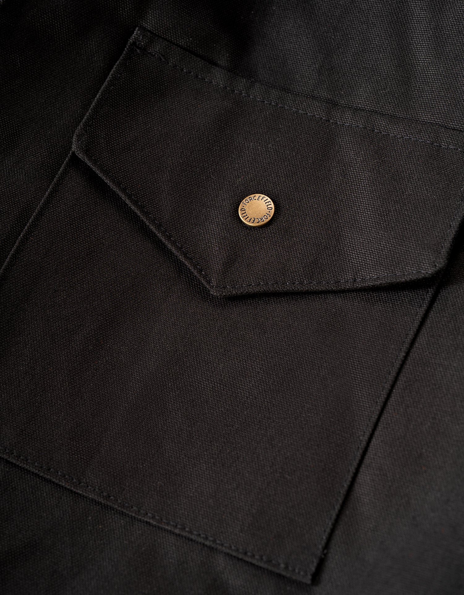 Forcefield Winter Lined Black Cotton Canvas Coverall - Image 2