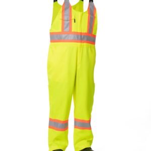 Forcefield Hi Vis Lime Unlined Safety Overall
