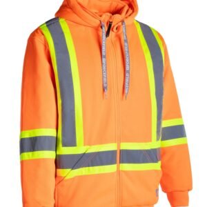 Forcefield Deluxe Hi Vis Safety Hoodie, Detachable Hood