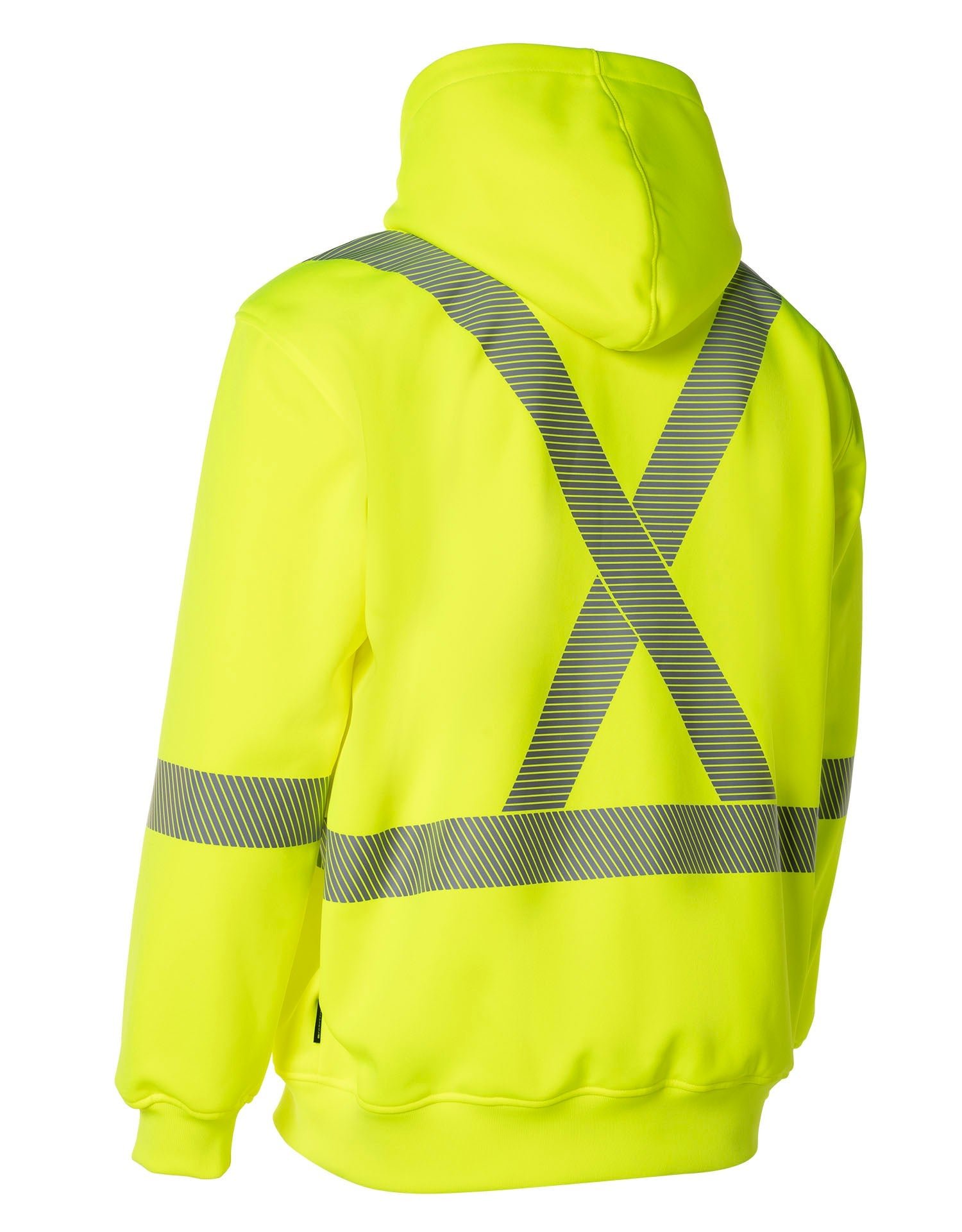 Forcefield Hi Vis Safety Hoodie with Segmented Reflective Tape and Detachable Hood - Image 12