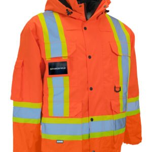 Forcefield 7-in-1 Hi Vis Safety Parka (All Orange)