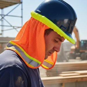 Forcefield Hi-Vis Reflective Mesh Hard Hat Sun Shade Neck Shield