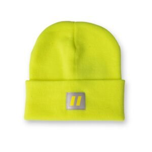 Forcefield Hi Vis Lime Toque with Reflective Patch