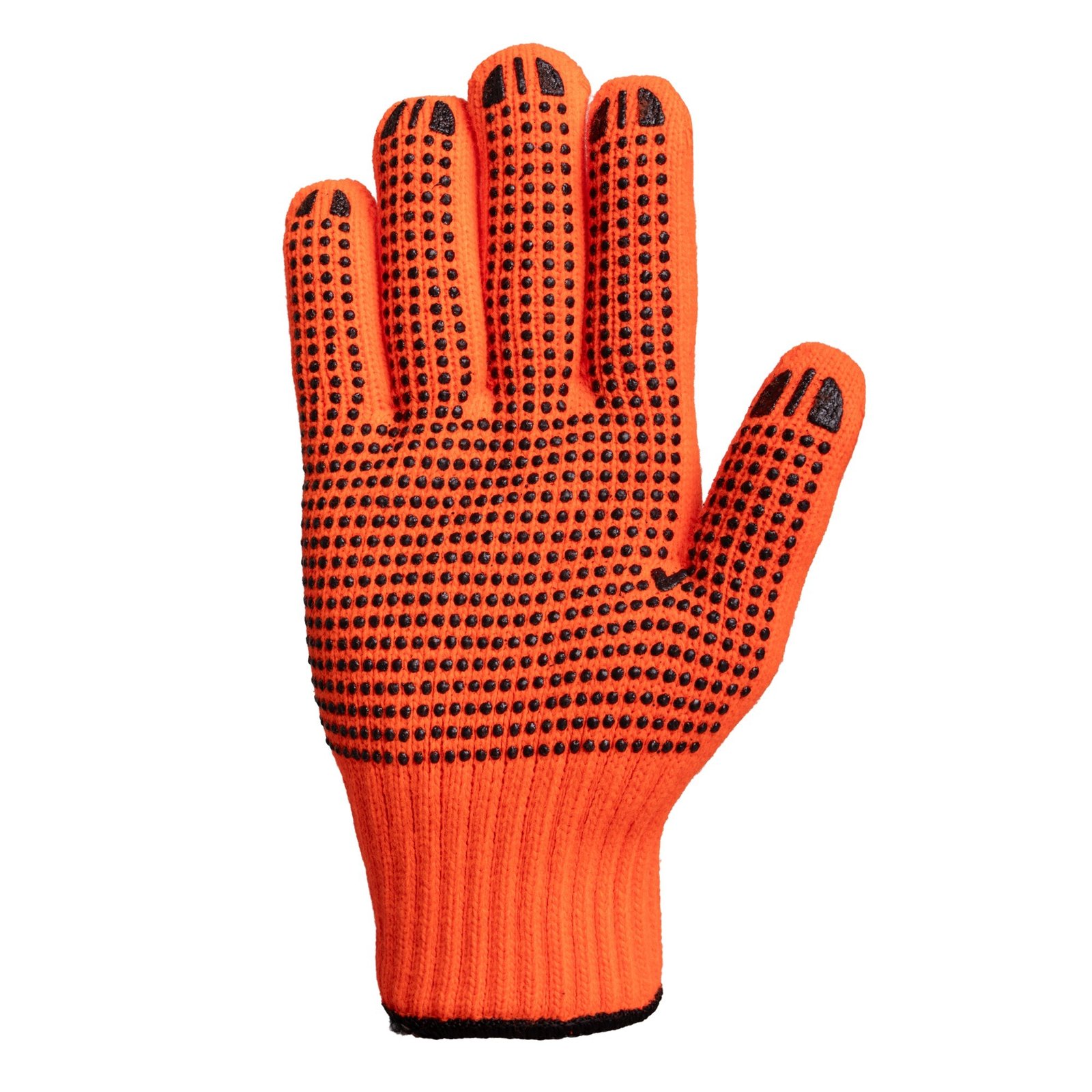 Forcefield Hi Vis Dotted Grip Knit Work Gloves - Image 2