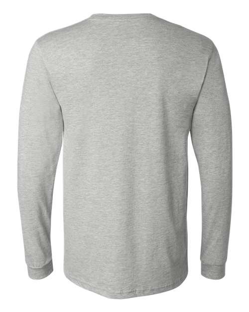 BELLA + CANVAS Heather CVC Long Sleeve Tee - 3501CVC - Image 4