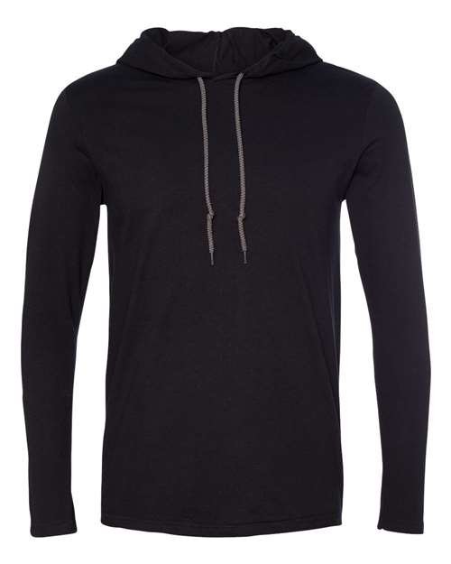 Gildan Unisex Softstyle® Lightweight Hooded Long Sleeve T-Shirt - 987 - Image 2
