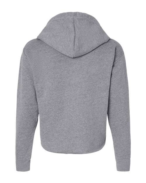 Next Level - Women's Laguna Sueded Raw Edge Crop Hoodie Sweatshirt - 9384 - Image 4