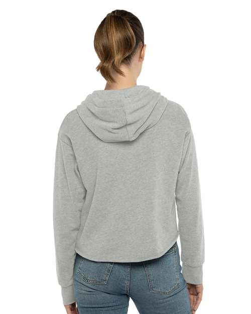 Next Level - Women's Laguna Sueded Raw Edge Crop Hoodie Sweatshirt - 9384 - Image 7