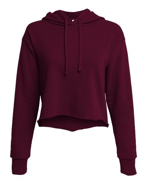 Next Level - Women's Laguna Sueded Raw Edge Crop Hoodie Sweatshirt - 9384 - Image 8