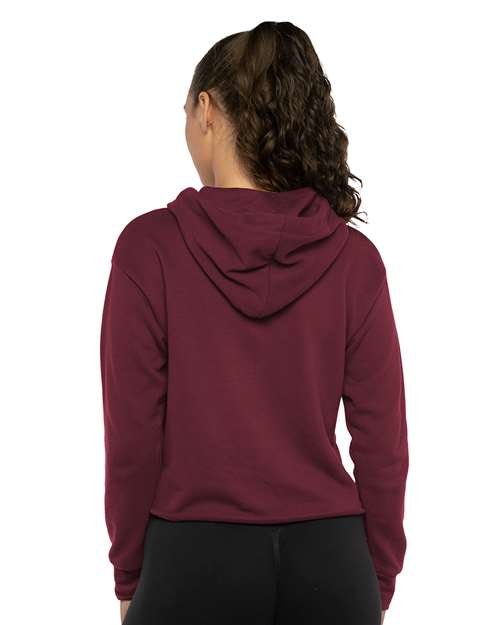 Next Level - Women's Laguna Sueded Raw Edge Crop Hoodie Sweatshirt - 9384 - Image 10