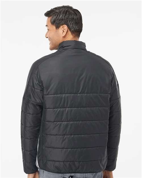 Adidas - Men's 3-Stripes Puffer Full-Zip Jacket - A570 - Image 7