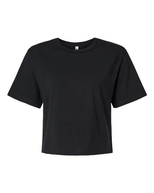 American Apparel - Women's Fine Jersey Mid-Length Boxy Tee - 102 - Image 2