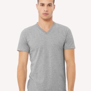 BELLA + CANVAS - Unisex Heather CVC V-Neck Tee - 3005CVC