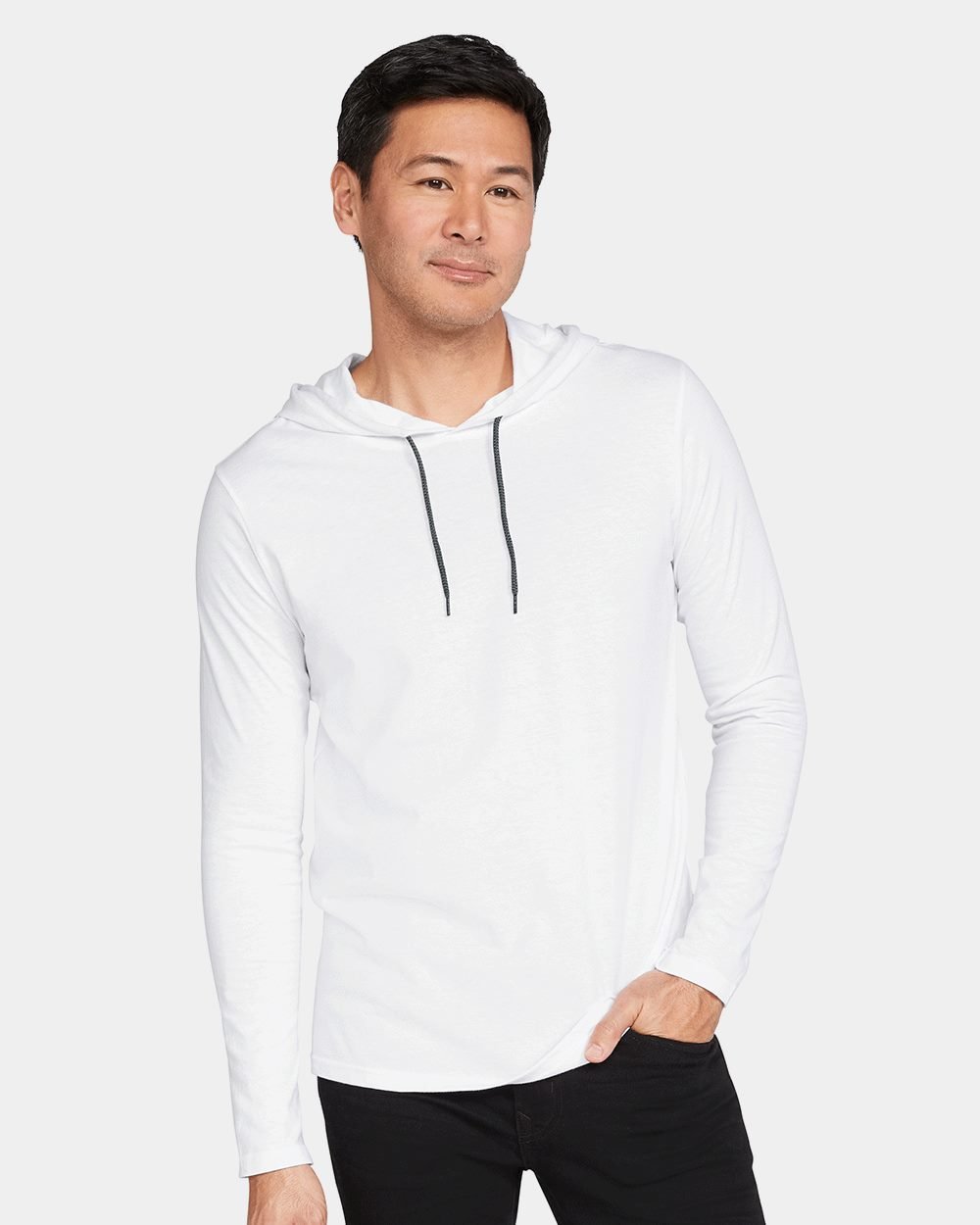 Gildan Unisex Softstyle® Lightweight Hooded Long Sleeve T-Shirt - 987