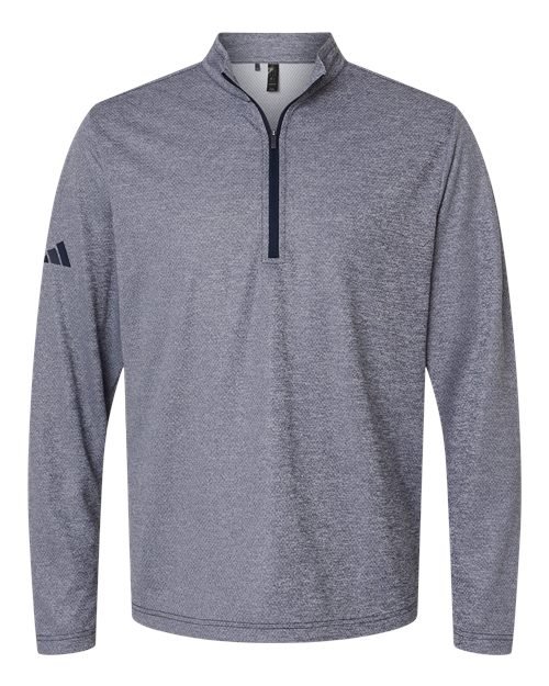 Adidas Men's Space Dyed Quarter-Zip Pullover - A593 - Image 9