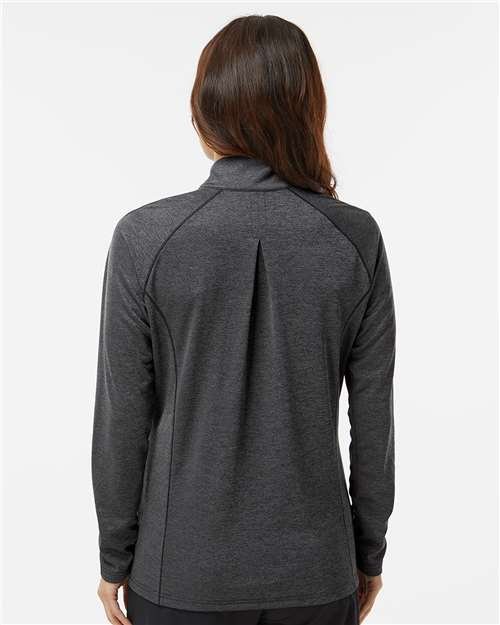 Adidas Women's Space Dyed Quarter-Zip Pullover - A594 - Image 7