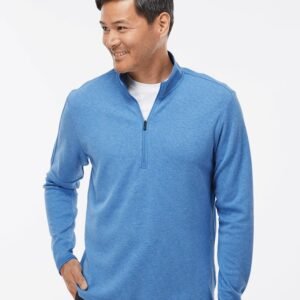Adidas Men's 3-Stripes Quarter-Zip Sweater Pullover - A554